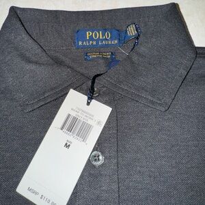 Polo by Ralph Lauren long-sleeve gray polo shirt, size Men’s Medium